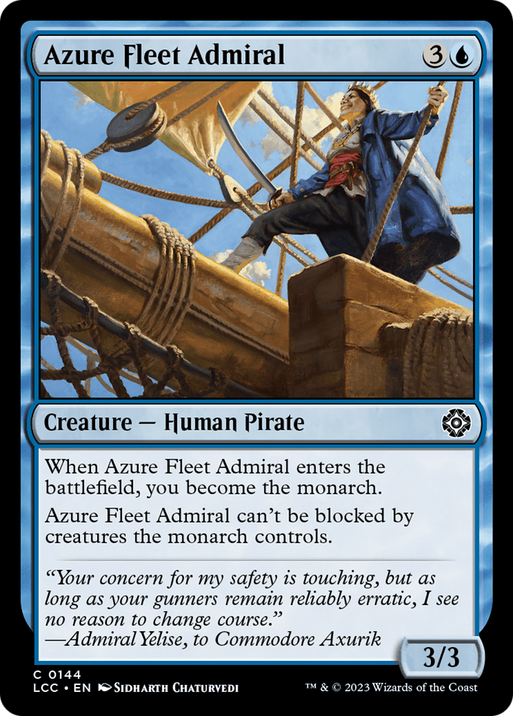 Azure Fleet Admiral [The Lost Caverns of Ixalan Commander] | Deep Dive Games St. Marys