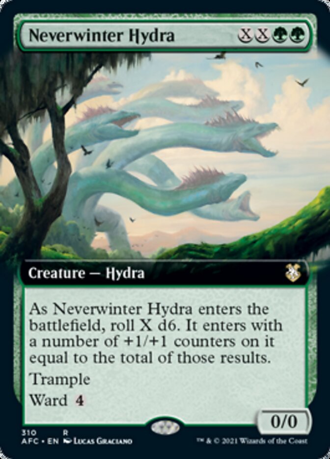 Neverwinter Hydra (Extended Art) [Dungeons & Dragons: Adventures in the Forgotten Realms Commander] | Deep Dive Games St. Marys