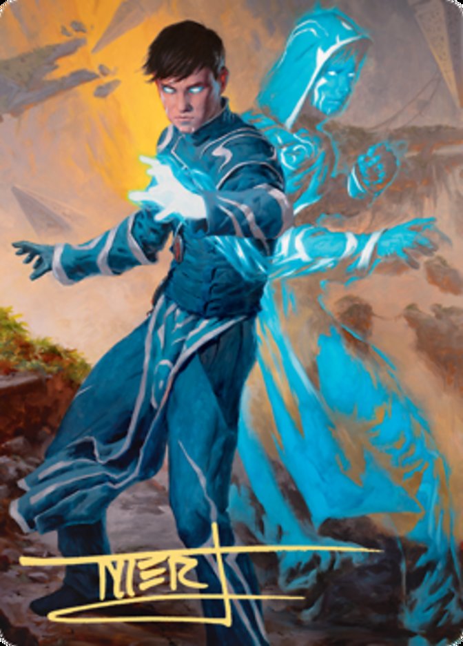 Jace, Mirror Mage 1 Art Card (Gold-Stamped Signature) [Zendikar Rising Art Series] | Deep Dive Games St. Marys