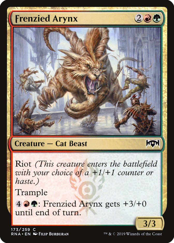 Frenzied Arynx [Ravnica Allegiance] | Deep Dive Games St. Marys