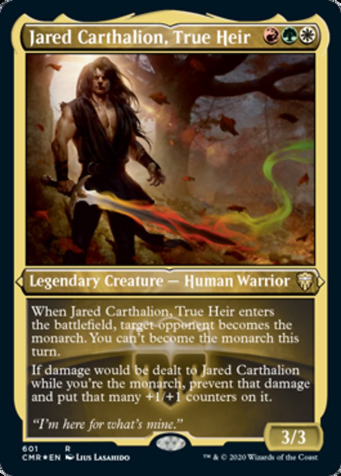Jared Carthalion, True Heir (Etched) [Commander Legends] | Deep Dive Games St. Marys