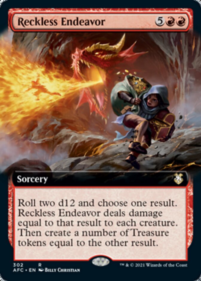 Reckless Endeavor (Extended Art) [Dungeons & Dragons: Adventures in the Forgotten Realms Commander] | Deep Dive Games St. Marys