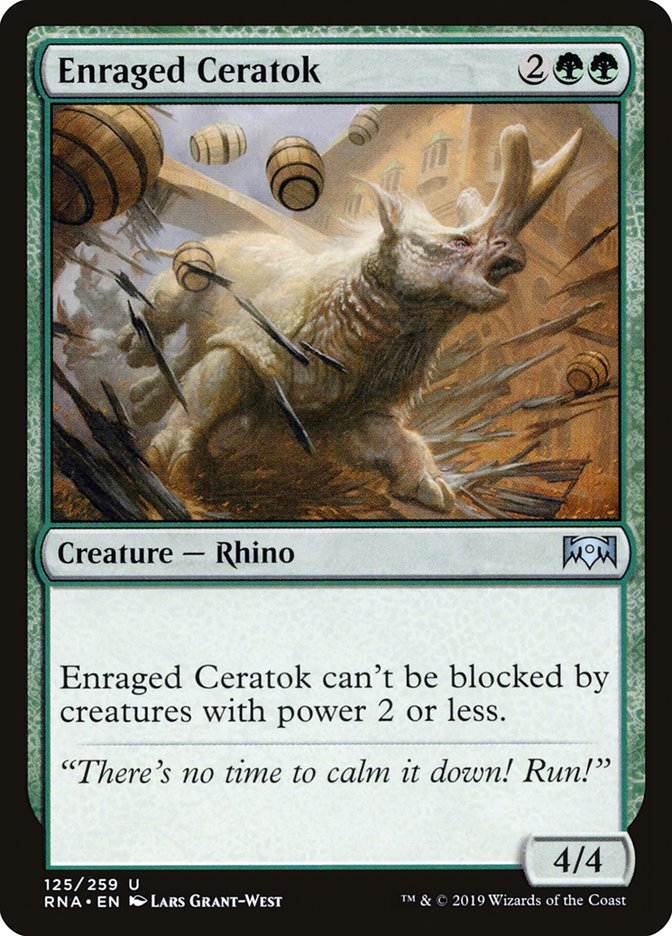 Enraged Ceratok [Ravnica Allegiance] | Deep Dive Games St. Marys