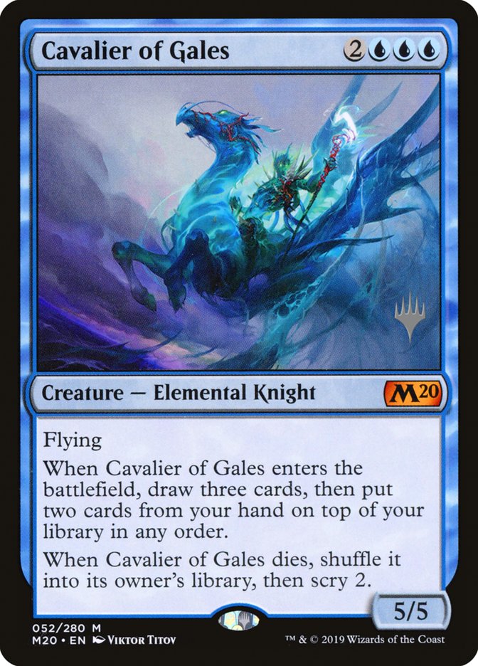 Cavalier of Gales (Promo Pack) [Core Set 2020 Promos] | Deep Dive Games St. Marys