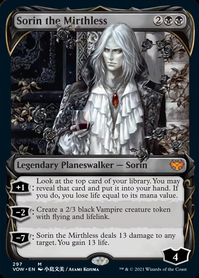 Sorin the Mirthless (Showcase Fang Frame) [Innistrad: Crimson Vow] | Deep Dive Games St. Marys