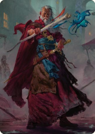 Elminster Art Card (64) [Commander Legends: Battle for Baldur's Gate Art Series] | Deep Dive Games St. Marys