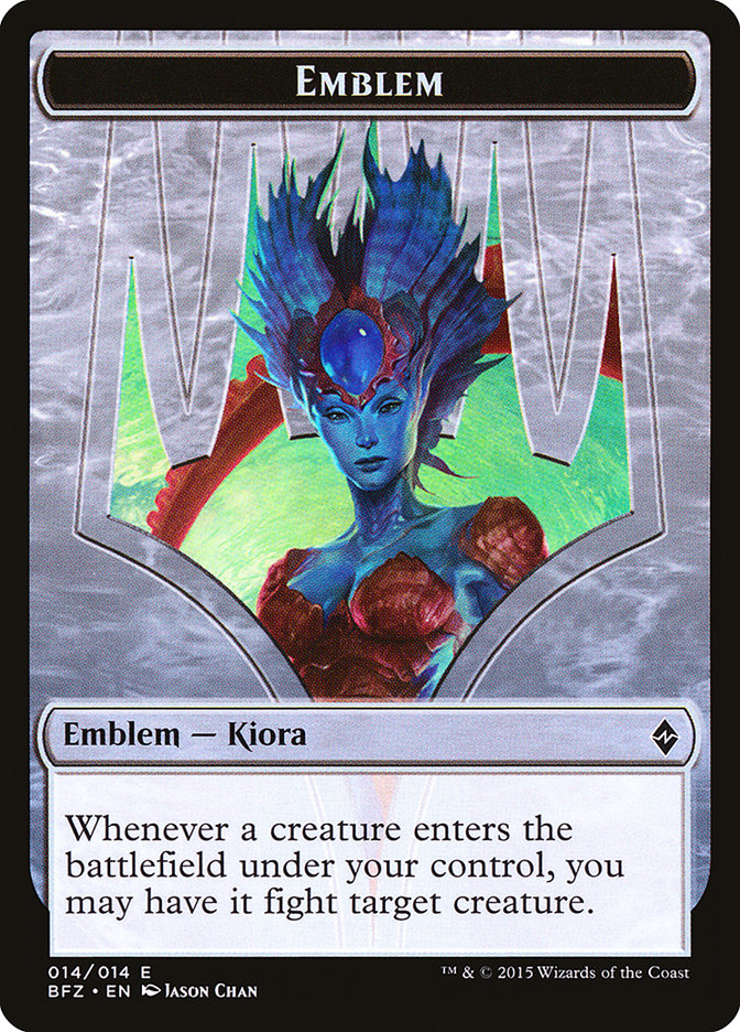 Kiora, Master of the Depths Emblem [Battle for Zendikar Tokens] | Deep Dive Games St. Marys