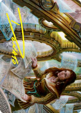 Cartographer's Survey Art Card (Gold-Stamped Signature) [Innistrad: Crimson Vow Art Series] | Deep Dive Games St. Marys