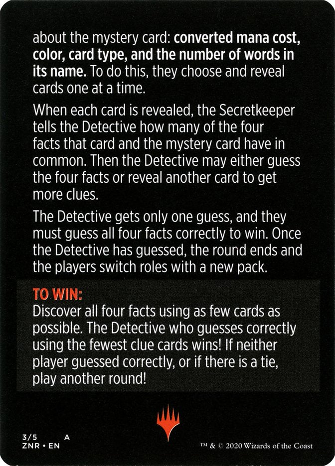 Booster Sleuth (Magic Minigame) [Zendikar Rising Minigame] | Deep Dive Games St. Marys