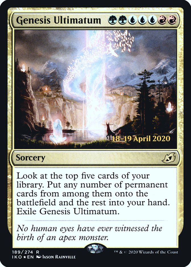 Genesis Ultimatum [Ikoria: Lair of Behemoths Prerelease Promos] | Deep Dive Games St. Marys