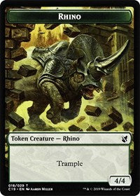 Rhino // Egg Double-Sided Token [Commander 2019 Tokens] | Deep Dive Games St. Marys