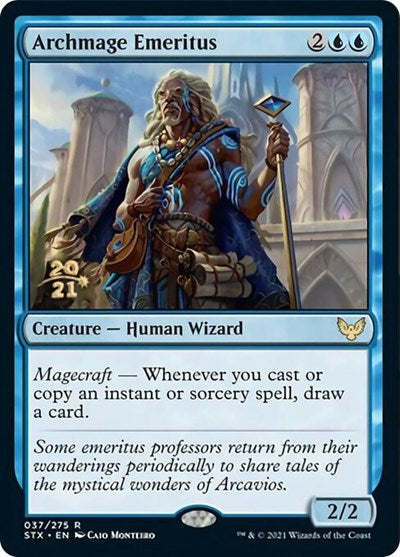 Archmage Emeritus [Strixhaven: School of Mages Prerelease Promos] | Deep Dive Games St. Marys