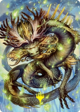 Kura, the Boundless Sky Art Card (Gold-Stamped Signature) [Kamigawa: Neon Dynasty Art Series] | Deep Dive Games St. Marys