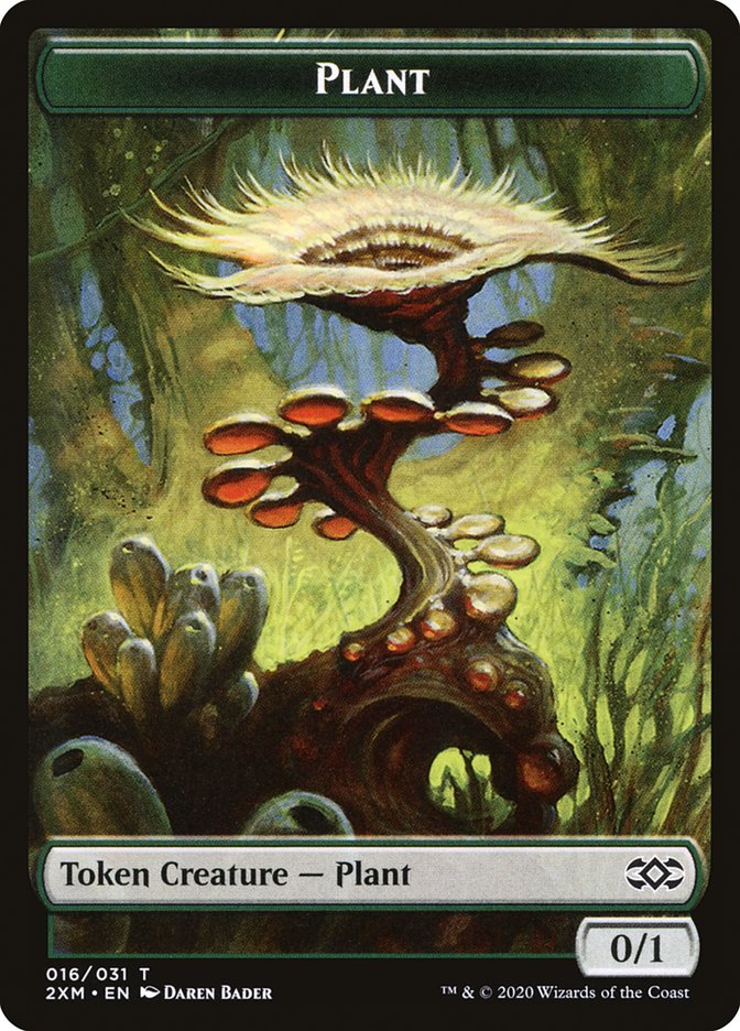 Elf Warrior // Plant Double-Sided Token [Double Masters Tokens] | Deep Dive Games St. Marys