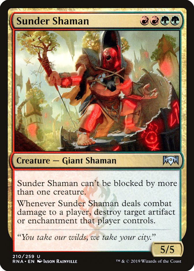 Sunder Shaman [Ravnica Allegiance] | Deep Dive Games St. Marys