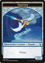 Myr (007) // Thopter (008) Double-Sided Token [Commander 2018 Tokens] | Deep Dive Games St. Marys