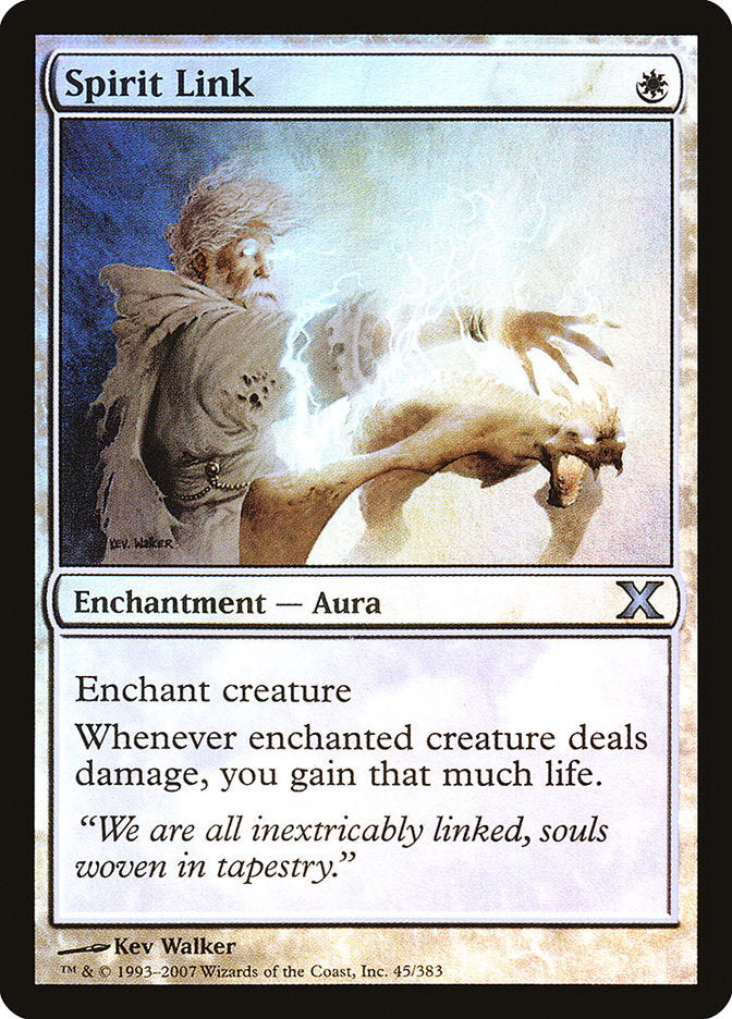 Spirit Link (Premium Foil) [Tenth Edition] | Deep Dive Games St. Marys