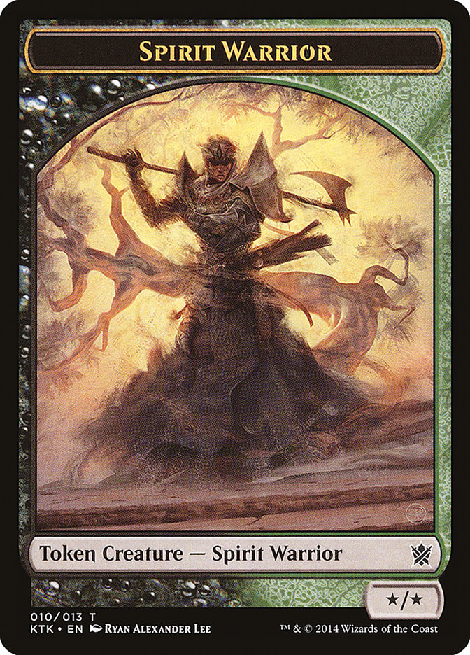 Spirit Warrior Token [Khans of Tarkir Tokens] | Deep Dive Games St. Marys