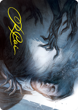 Dread Fugue Art Card (Gold-Stamped Signature) [Innistrad: Crimson Vow Art Series] | Deep Dive Games St. Marys