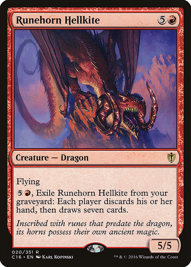 Runehorn Hellkite [Commander 2016] | Deep Dive Games St. Marys