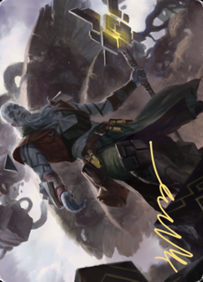Orah, Skyclave Hierophant Art Card (Gold-Stamped Signature) [Zendikar Rising Art Series] | Deep Dive Games St. Marys