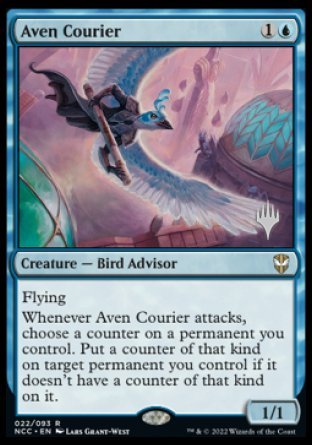 Aven Courier (Promo Pack) [Streets of New Capenna Commander Promos] | Deep Dive Games St. Marys