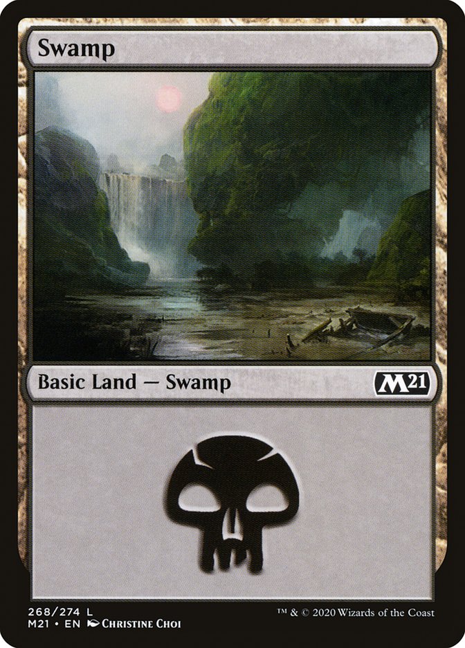 Swamp (268) [Core Set 2021] | Deep Dive Games St. Marys