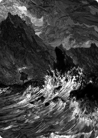 Island Art Card [Innistrad: Midnight Hunt Art Series] | Deep Dive Games St. Marys