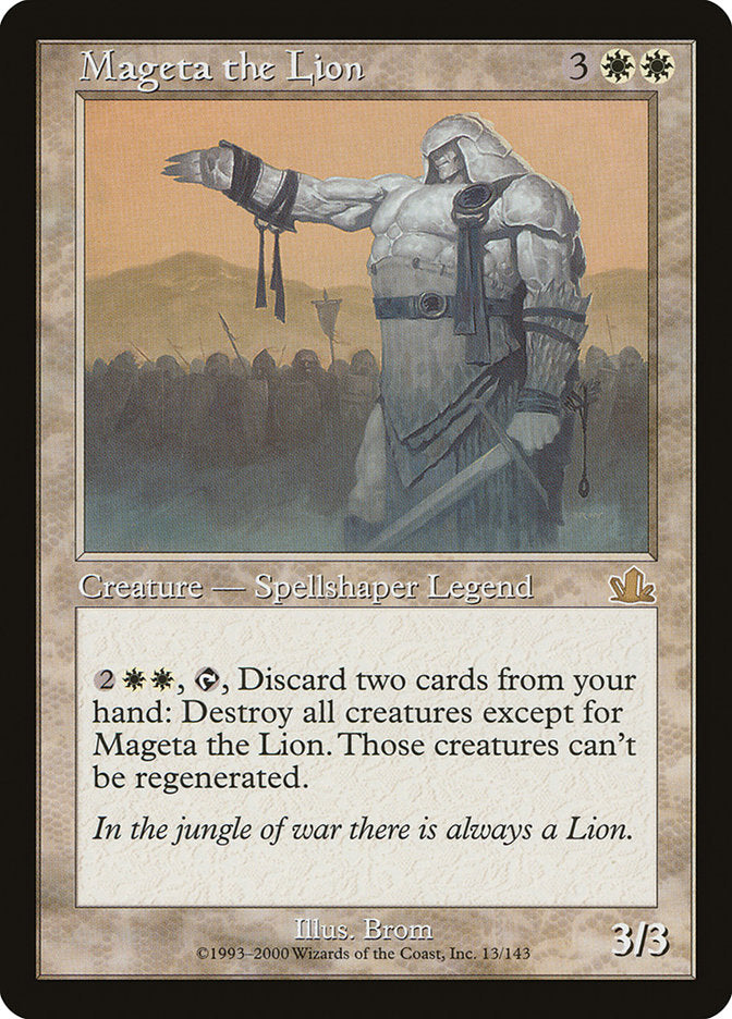 Mageta the Lion [Prophecy] | Deep Dive Games St. Marys