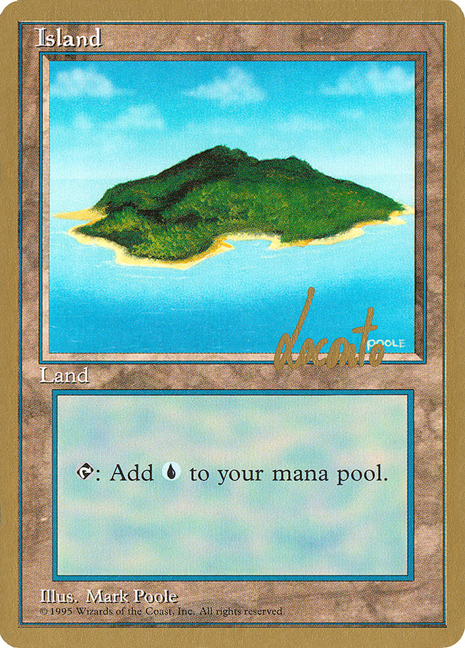 Island (ml367) (Michael Loconto) [Pro Tour Collector Set] | Deep Dive Games St. Marys