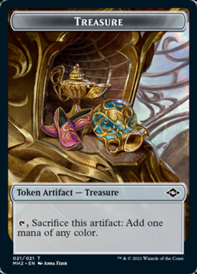 Crab // Treasure (21) Double-Sided Token [Modern Horizons 2 Tokens] | Deep Dive Games St. Marys