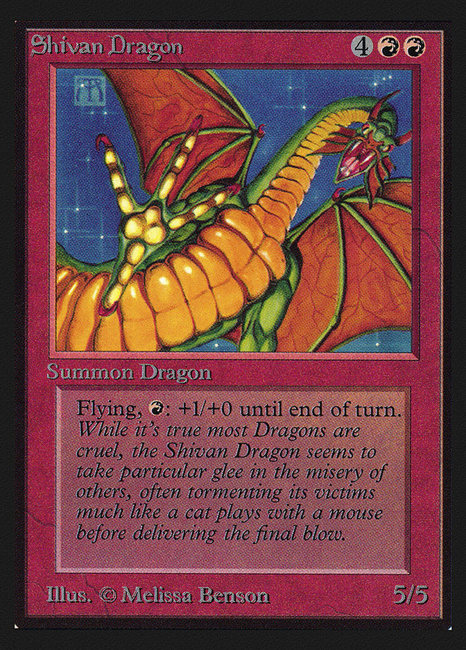 Shivan Dragon [International Collectors' Edition] | Deep Dive Games St. Marys