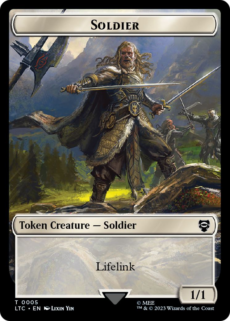 Soldier // Food Token [The Lord of the Rings: Tales of Middle-Earth Commander Tokens] | Deep Dive Games St. Marys