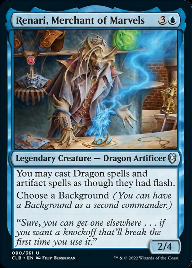 Renari, Merchant of Marvels [Commander Legends: Battle for Baldur's Gate] | Deep Dive Games St. Marys