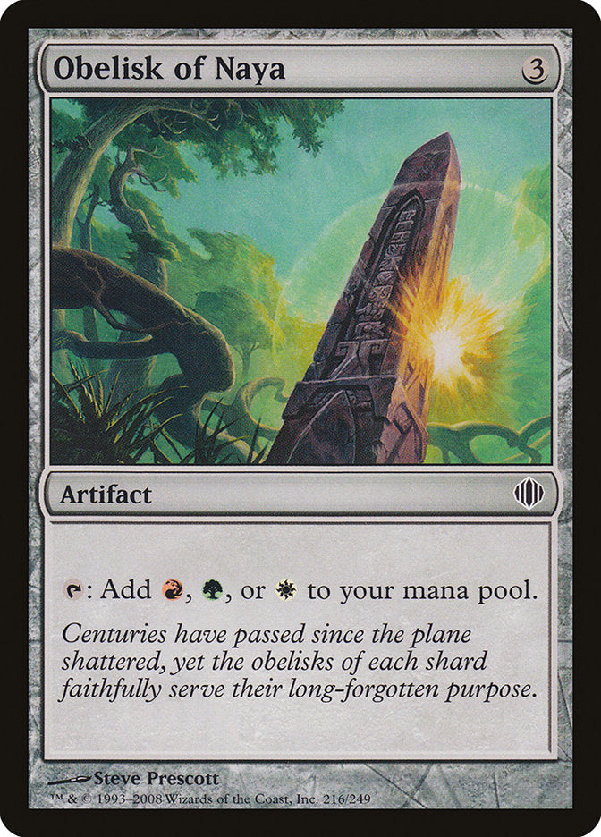 Obelisk of Naya [Shards of Alara] | Deep Dive Games St. Marys