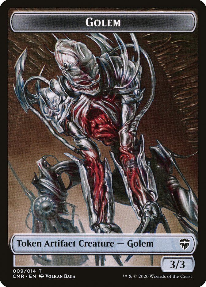 Copy (013) // Golem Double-Sided Token [Commander Legends Tokens] | Deep Dive Games St. Marys