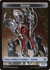 Golem // The Monarch Double-Sided Token [Commander Legends Tokens] | Deep Dive Games St. Marys