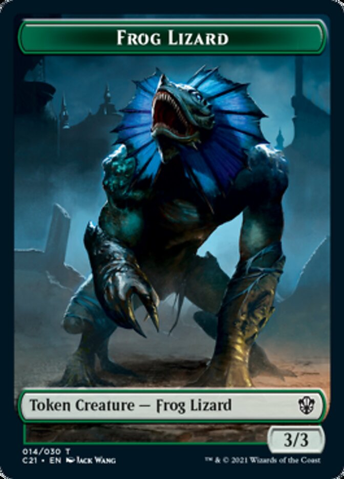 Frog Lizard // Elephant Double-Sided Token [Commander 2021 Tokens] | Deep Dive Games St. Marys