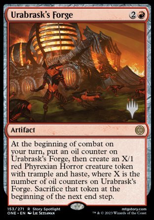 Urabrask's Forge (Promo Pack) [Phyrexia: All Will Be One Promos] | Deep Dive Games St. Marys