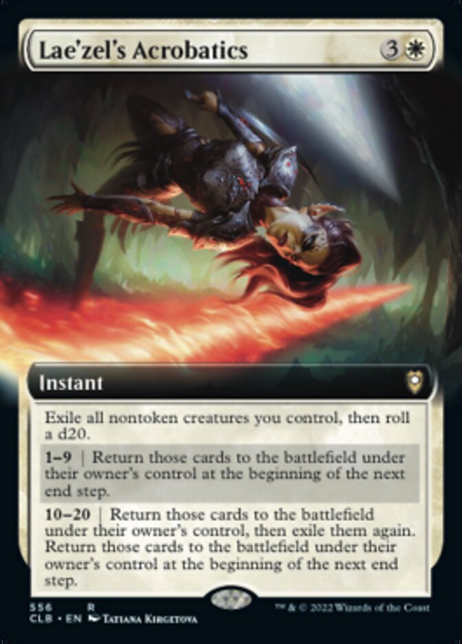 Lae'zel's Acrobatics (Extended Art) [Commander Legends: Battle for Baldur's Gate] | Deep Dive Games St. Marys