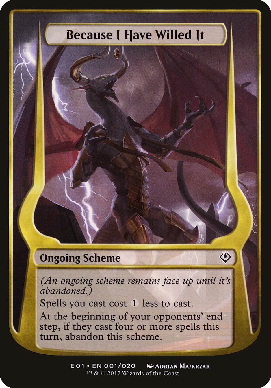 Because I Have Willed It (Schemes) [Archenemy: Nicol Bolas Schemes] | Deep Dive Games St. Marys