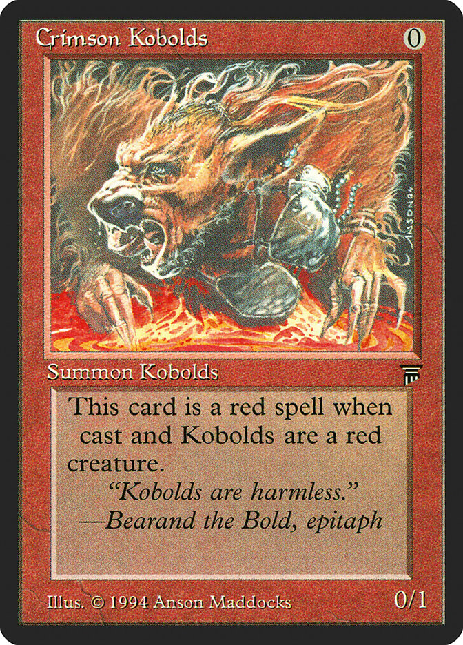 Crimson Kobolds [Legends] | Deep Dive Games St. Marys