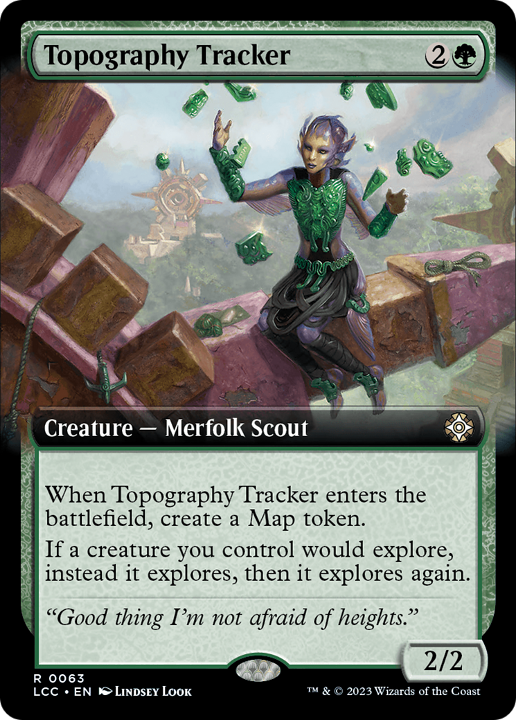 Topography Tracker (Extended Art) [The Lost Caverns of Ixalan Commander] | Deep Dive Games St. Marys