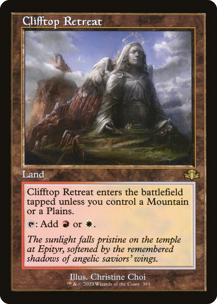 Clifftop Retreat (Retro) [Dominaria Remastered] | Deep Dive Games St. Marys