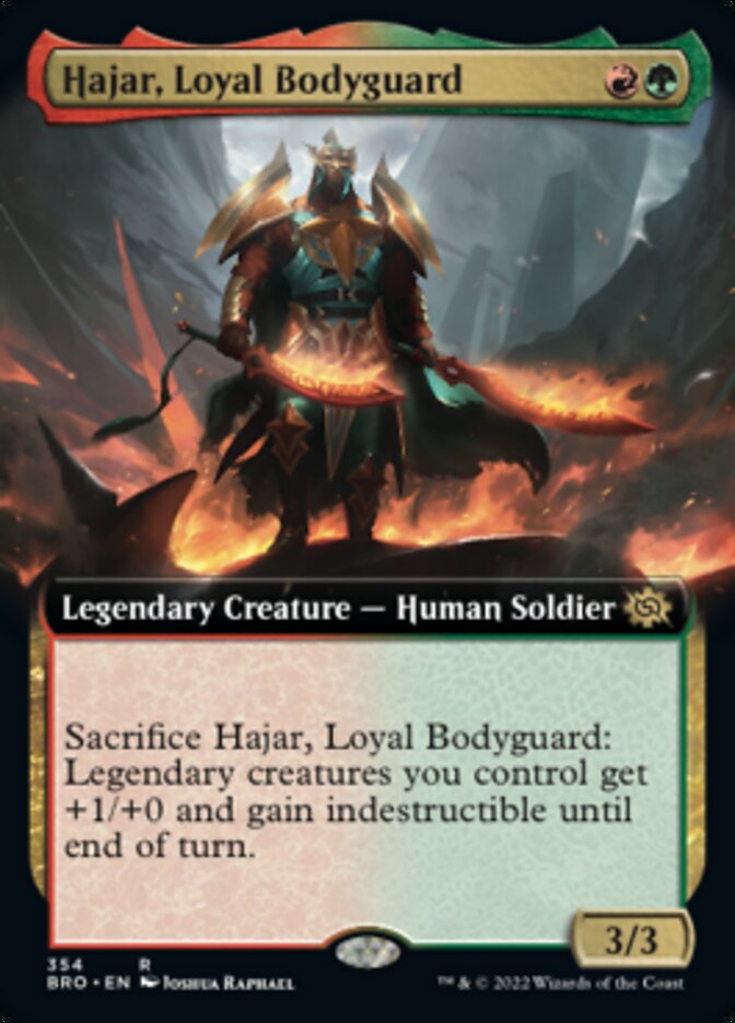 Hajar, Loyal Bodyguard (Extended Art) [The Brothers' War] | Deep Dive Games St. Marys