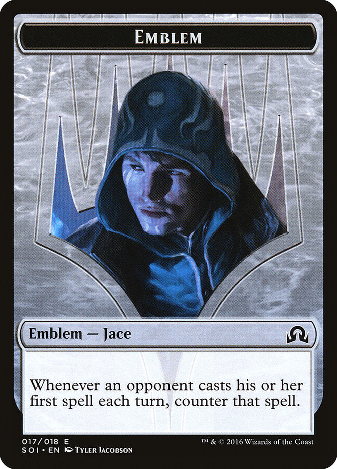 Jace, Unraveler of Secrets Emblem [Shadows over Innistrad Tokens] | Deep Dive Games St. Marys