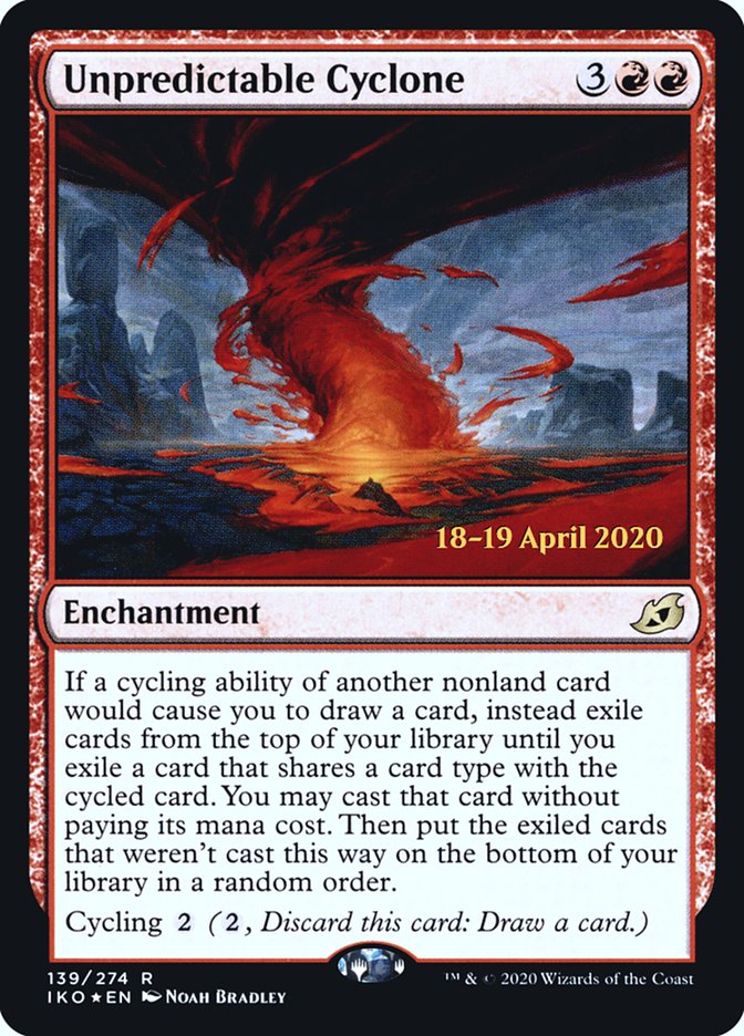 Unpredictable Cyclone [Ikoria: Lair of Behemoths Prerelease Promos] | Deep Dive Games St. Marys