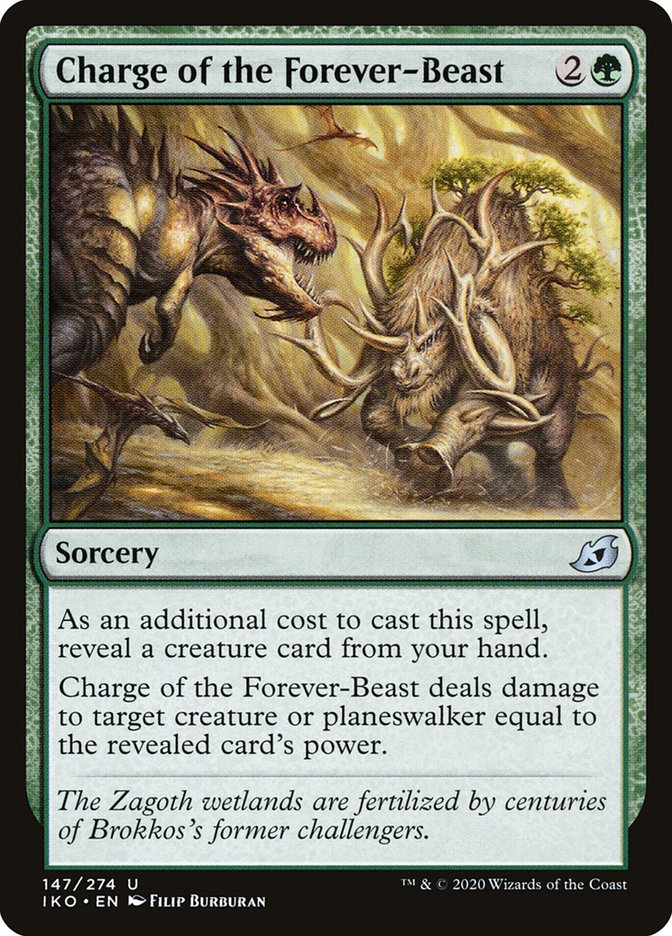 Charge of the Forever-Beast [Ikoria: Lair of Behemoths] | Deep Dive Games St. Marys