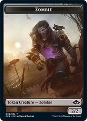 Snake // Zombie Double-Sided Token [Commander Collection: Black Tokens] | Deep Dive Games St. Marys