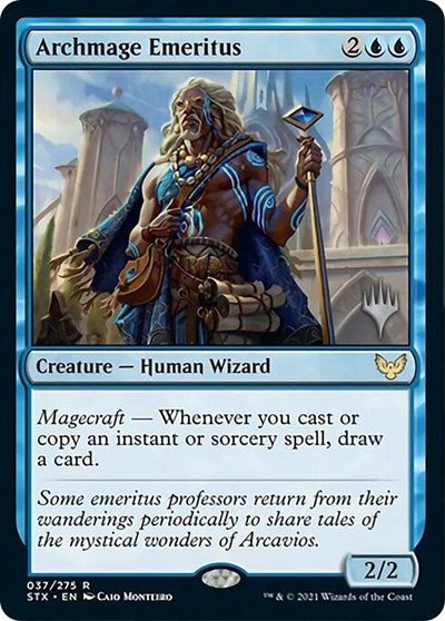 Archmage Emeritus (Promo Pack) [Strixhaven: School of Mages Promos] | Deep Dive Games St. Marys